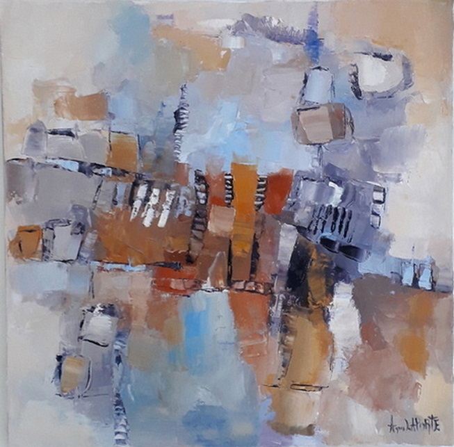 Abstrait 50x50 agnès laporte